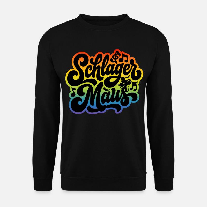 Schlager Maus - Schlagermaus - Schlagermusik - Unisex Pullover - Schwarz