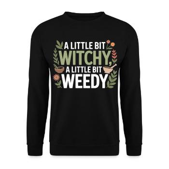 Zertifizierte klinische botanische Spezialistenbekleidung - Unisex Pullover - Schwarz - Vorne - Alina (178cm) & Michal (187cm)
