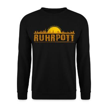 Ruhrpott Skyline - Unisex Sweatshirt - black - Front - Alina (178cm) & Michal (187cm)