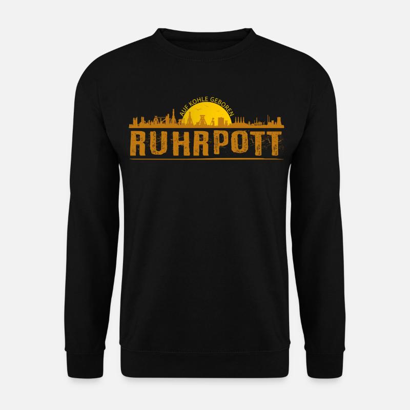 Ruhrpott Skyline - Unisex Pullover - Schwarz