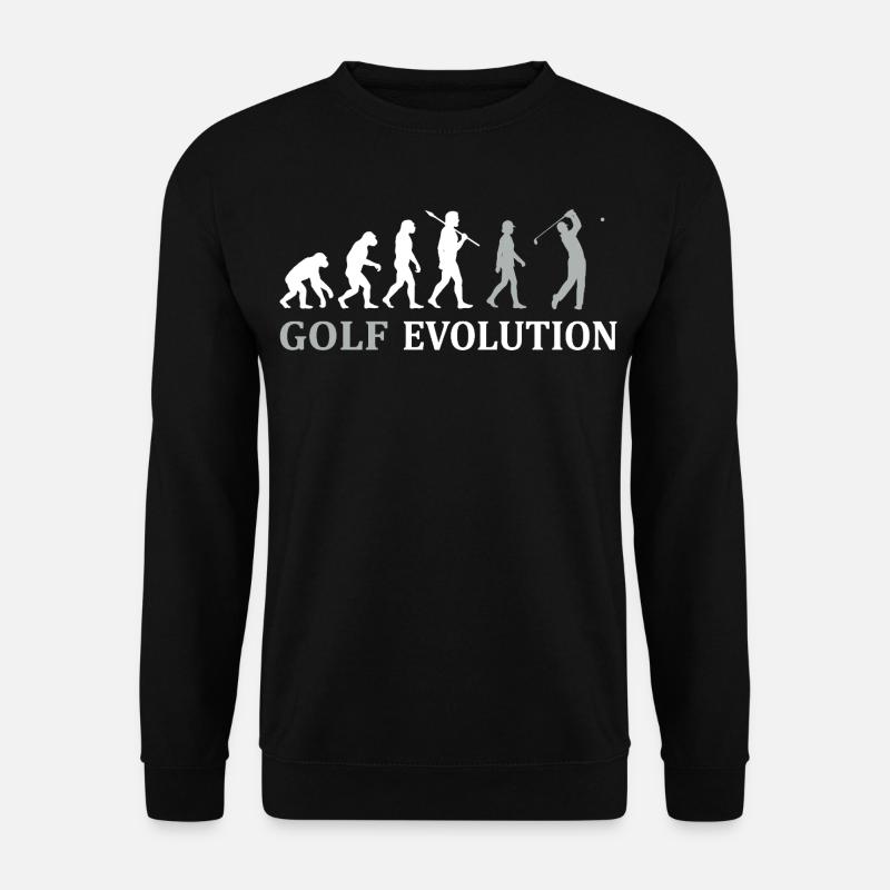 Golf Evolution – Das perfekte Golfer Geschenk - Unisex Pullover - Schwarz
