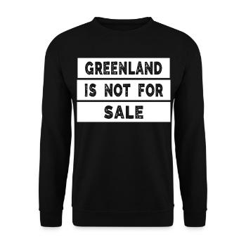 Le Groenland n’est pas à vendre - Sweat-shirt Unisexe - noir - Devant - Alina (178cm) & Michal (187cm)