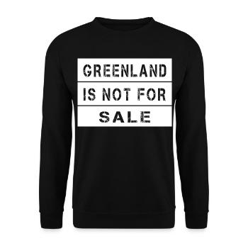 Le Groenland n’est pas à vendre - Sweat-shirt Unisexe - noir - Devant - Alina (178cm) & Michal (187cm)