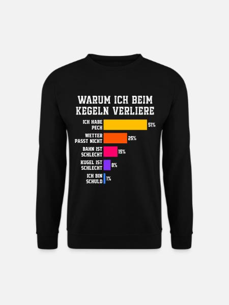 Why I lose at bowling Skittles - Unisex Sweatshirt - black