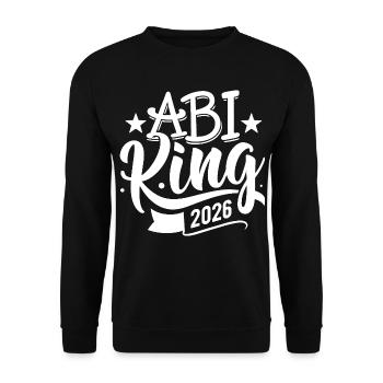 Abi King 2026 - Abitur - Spruch - Sweat-shirt Unisexe - noir - Devant - Alina (178cm) & Michal (187cm)