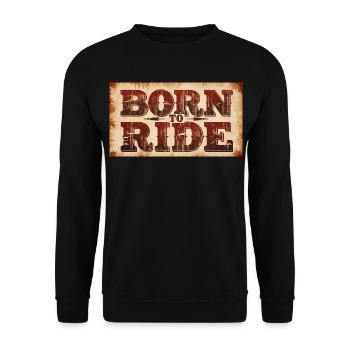 Né pour rouler - Sweat-shirt Unisexe - noir - Devant - Alina (178cm) & Michal (187cm)