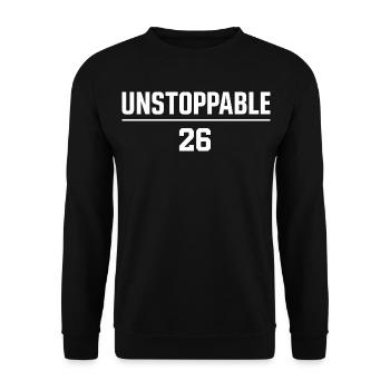 Motivation Unstoppable 26 2026 - Sweat-shirt Unisexe - noir - Devant - Alina (178cm) & Michal (187cm)