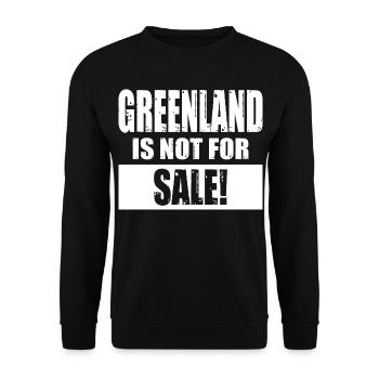 Le Groenland n’est pas à vendre - Sweat-shirt Unisexe - noir - Devant - Alina (178cm) & Michal (187cm)