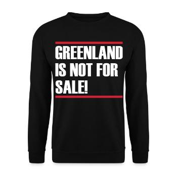 Le Groenland n’est pas à vendre - Sweat-shirt Unisexe - noir - Devant - Alina (178cm) & Michal (187cm)