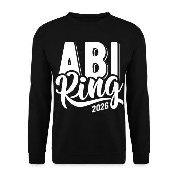 Abi King 2026 - Abitur - Spruch - Unisex Sweatshirt - black - Front - Alina (178cm) & Michal (187cm)