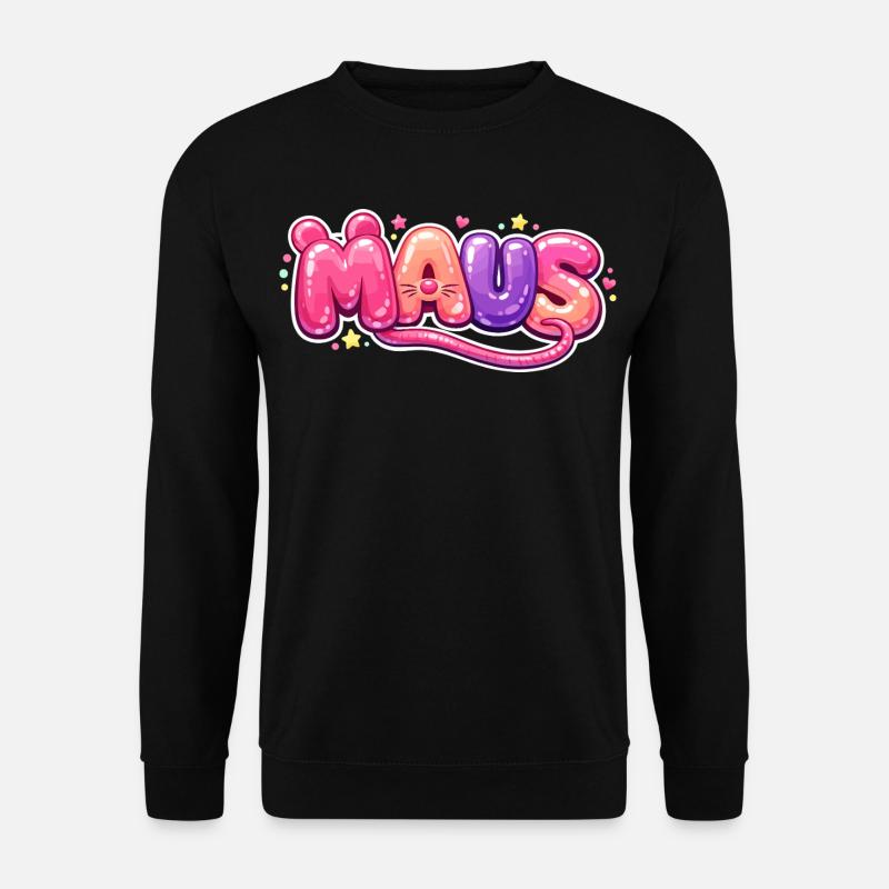 Karnevalsmaus Kostüm Lustig Karneval Köln Geschenk - Unisex Pullover - Schwarz