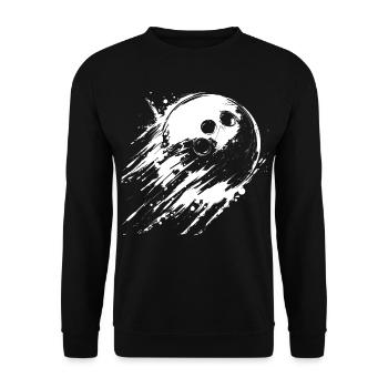 bowling ball - Unisex Sweatshirt - black - Front - Alina (178cm) & Michal (187cm)