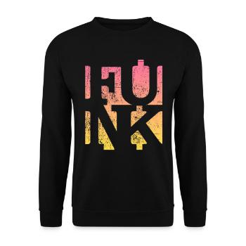 Funk Retro Musik - Unisex Pullover - Schwarz - Vorne - Alina (178cm) & Michal (187cm)