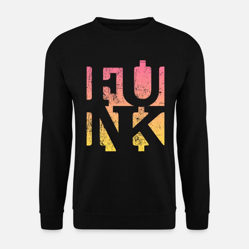 Funk Retro Musik - Unisex Pullover - Schwarz