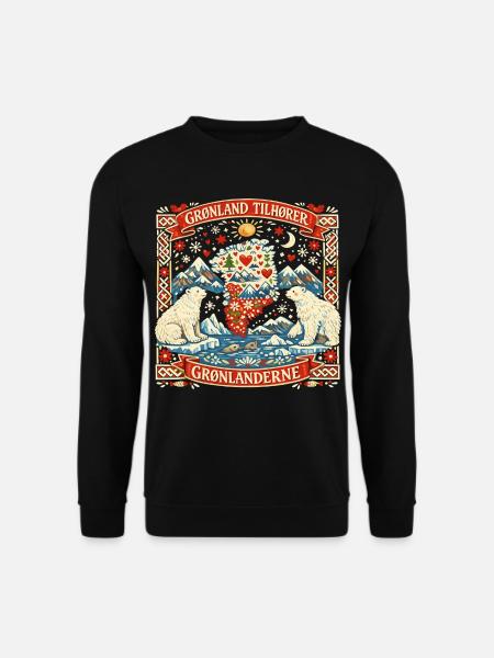 Greenland Independence Statement Gift Funny - Unisex Sweatshirt - black