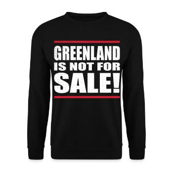 Le Groenland n’est pas à vendre - Sweat-shirt Unisexe - noir - Devant - Alina (178cm) & Michal (187cm)