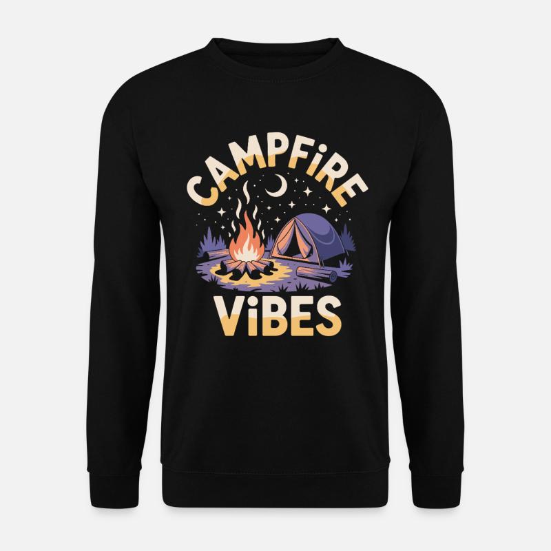 Campfire Vibes - Unisex Pullover - Schwarz