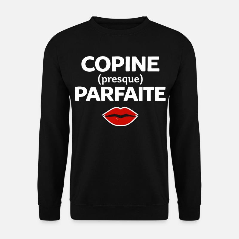 Perfekte Freundin, Humor, Geschenkidee, Frau - Unisex Pullover - Schwarz