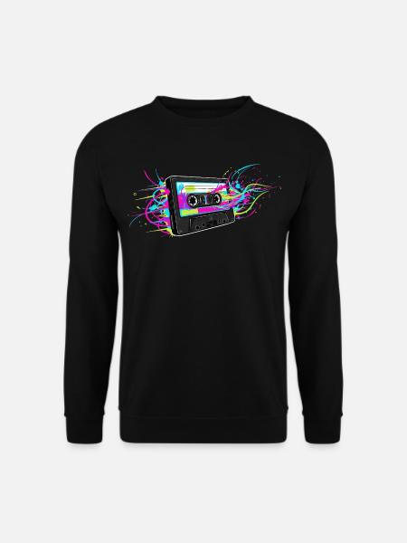 Retro Cassette 80s 90s Music - Unisex Sweatshirt - black