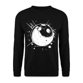 Croquis de bowling - Sweat-shirt Unisexe - noir - Devant - Alina (178cm) & Michal (187cm)