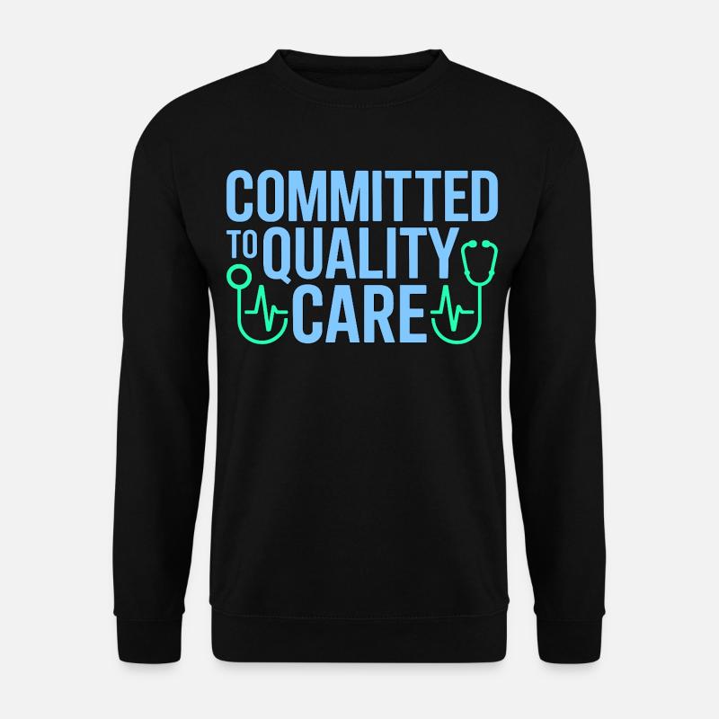 Nurse Practitioner Committed To Quality Nursing - Unisex Sweatshirt - black