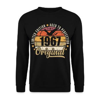 Geburtstagsgeschenk 1967 Original 1967 - Unisex Pullover - Schwarz - Vorne - Alina (178cm) & Michal (187cm)