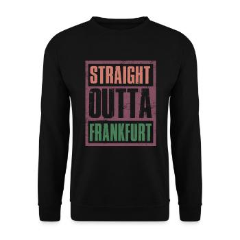 Tout droit sorti de Francfort - Sweat-shirt Unisexe - noir - Devant - Alina (178cm) & Michal (187cm)