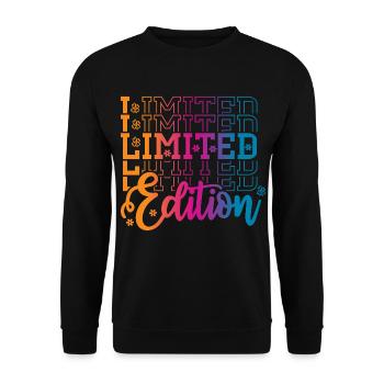 Limited Edition - Unisex Pullover - Schwarz - Vorne - Alina (178cm) & Michal (187cm)