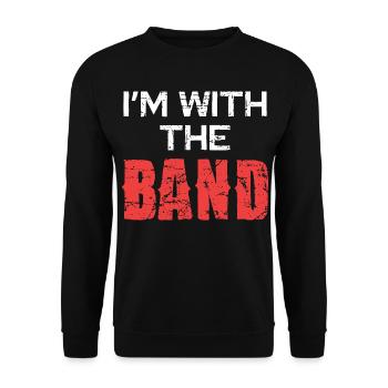 Je suis avec le groupe - Sweat-shirt Unisexe - noir - Devant - Alina (178cm) & Michal (187cm)