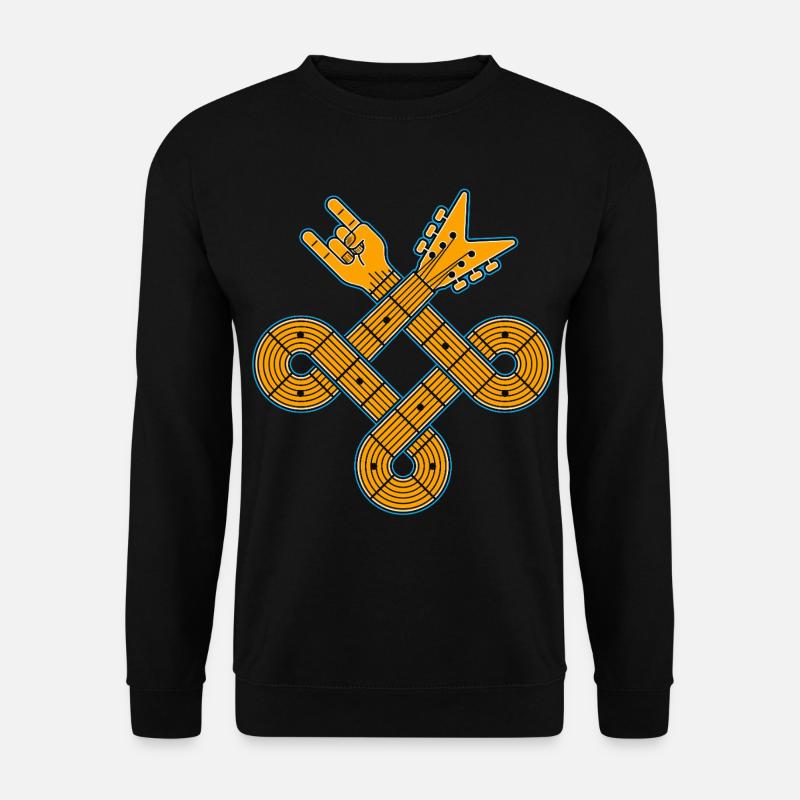 Celtic Knot Guitar Emblem - Unisex Sweatshirt - black
