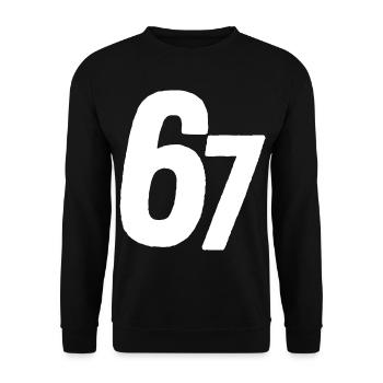 67 Six Sept - Sweat-shirt Unisexe - noir - Devant - Alina (178cm) & Michal (187cm)