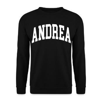 Andrea - Unisex Sweatshirt - black - Front - Alina (178cm) & Michal (187cm)