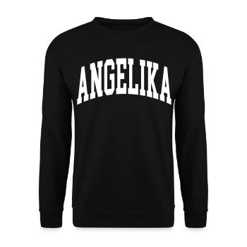 Angelika - Unisex Pullover - Schwarz - Vorne - Alina (178cm) & Michal (187cm)