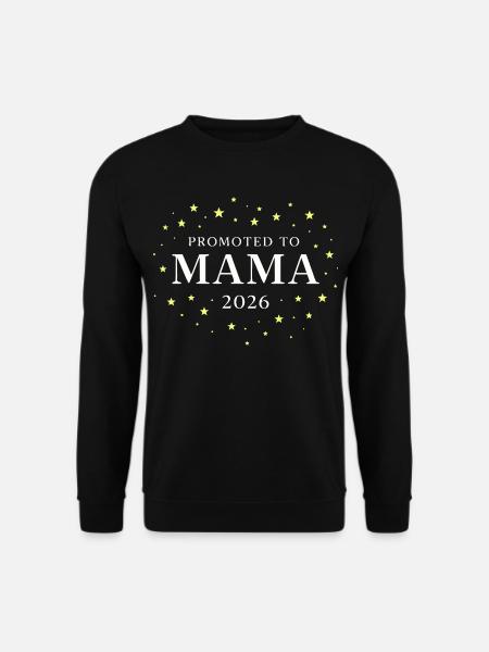 Mom 2026 stars - Unisex Sweatshirt - black