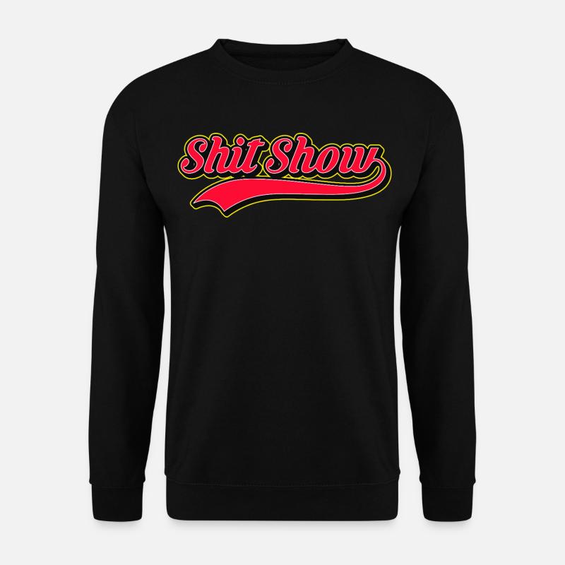 Shit Show Retro Style Logo - Unisex Sweatshirt - black