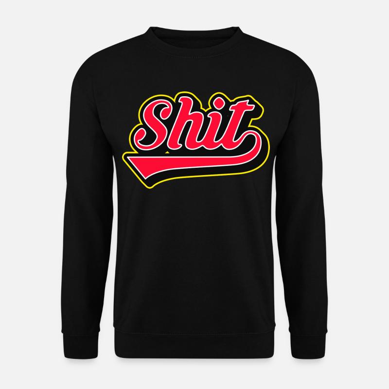 Shit Word Script Logo - Unisex Sweatshirt - black