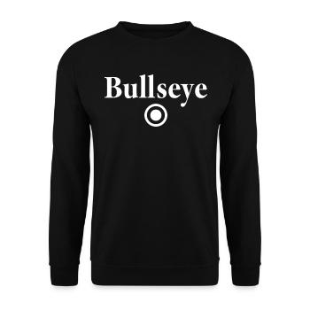 Bullseye Darts Professional Bull's Eye Outfit - Unisex Sweatshirt - black - Front - Alina (178cm) & Michal (187cm)