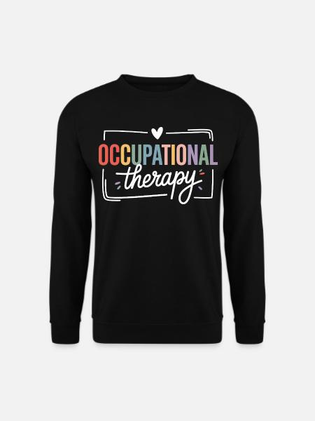 Farbige Berufstherapie Typografie - Unisex Pullover - Schwarz