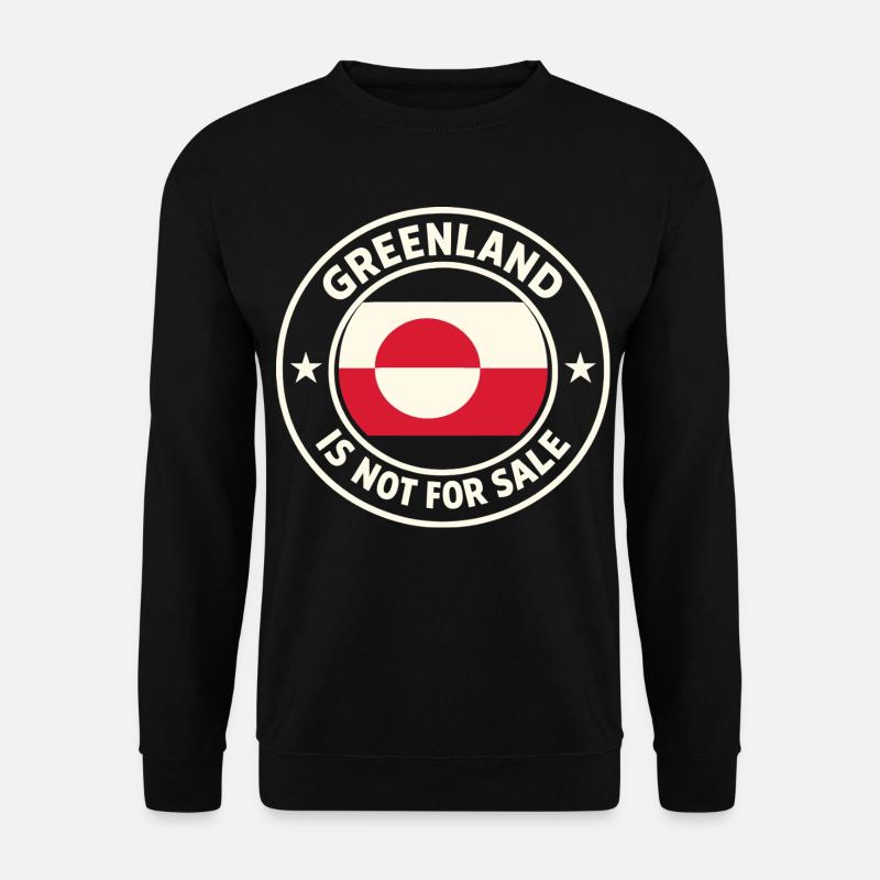 Grønland Grønland Ikke Til Salg Sjovt - Unisex sweater - sort