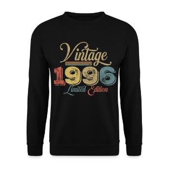30e anniversaire du millésime 1996 - Sweat-shirt Unisexe - noir - Devant - Alina (178cm) & Michal (187cm)