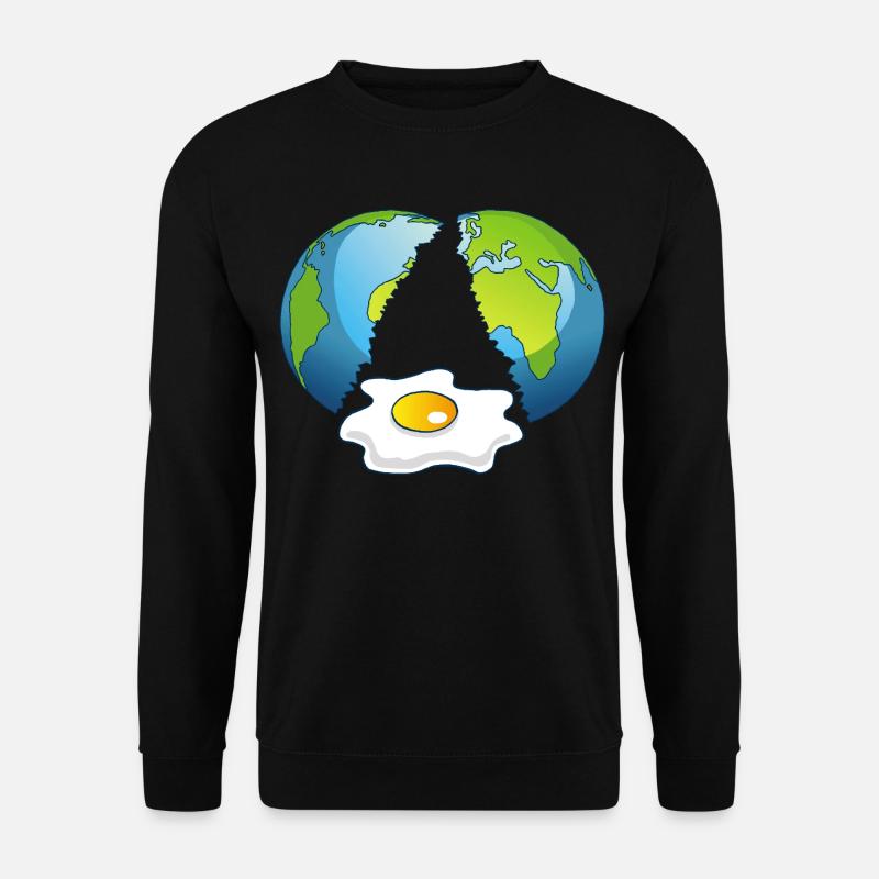 Planet Erde ist ein Ei - Unisex Pullover - Schwarz