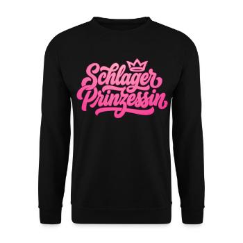 Schlagerprinzessin - Schlager Prinzessin - Unisex Sweatshirt - black - Front - Alina (178cm) & Michal (187cm)