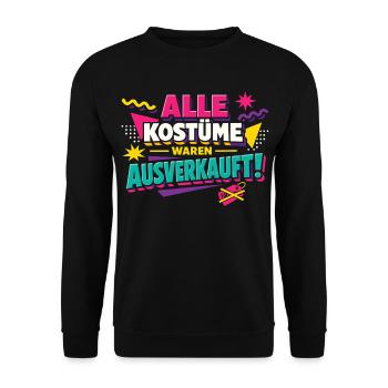 All costumes were sold out Carnival - Unisex Sweatshirt - black - Front - Alina (178cm) & Michal (187cm)