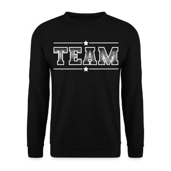 Équipe - Sweat-shirt Unisexe - noir - Devant - Alina (178cm) & Michal (187cm)