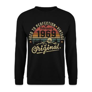 February 1969 - February 1969 Anniversary February 1969 - Unisex Sweatshirt - black - Front - Alina (178cm) & Michal (187cm)
