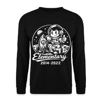 Bébé astronaute et fusée - Sweat-shirt Unisexe - noir - Devant - Alina (178cm) & Michal (187cm)