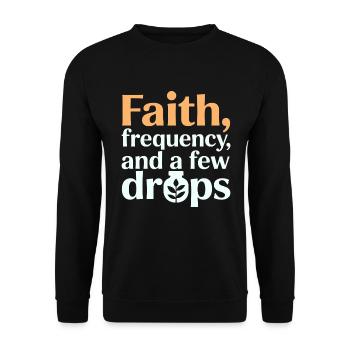 Certified Clinical Frequency Specialist Apparel  - Unisex Sweatshirt - black - Front - Alina (178cm) & Michal (187cm)