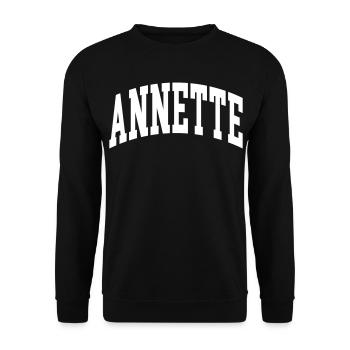 Annette - Unisex Pullover - Schwarz - Vorne - Alina (178cm) & Michal (187cm)