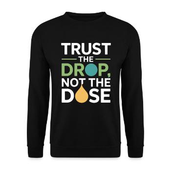 Certified Clinical Dilution Specialist Apparel  - Unisex Sweatshirt - black - Front - Alina (178cm) & Michal (187cm)