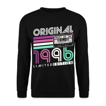 Cadeau rétro pour le 30e anniversaire 1996 - Sweat-shirt Unisexe - noir - Devant - Alina (178cm) & Michal (187cm)